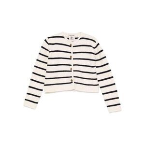 SEMICOUTURE Striped Knit Cardigan Women WHITE Sweaters & Knitwear